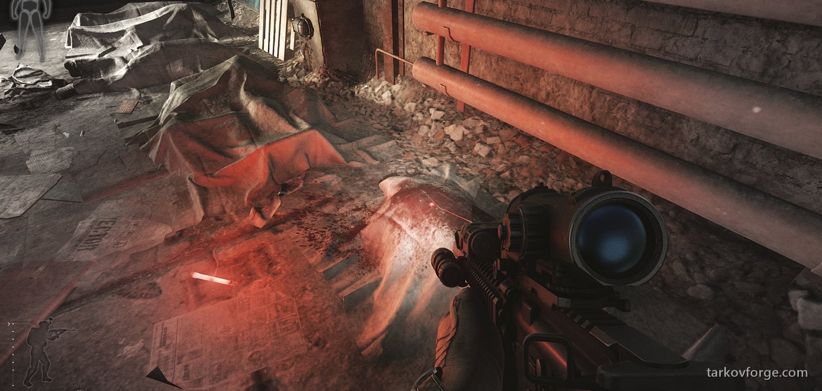The dead worker. This is where you take the blood sample.