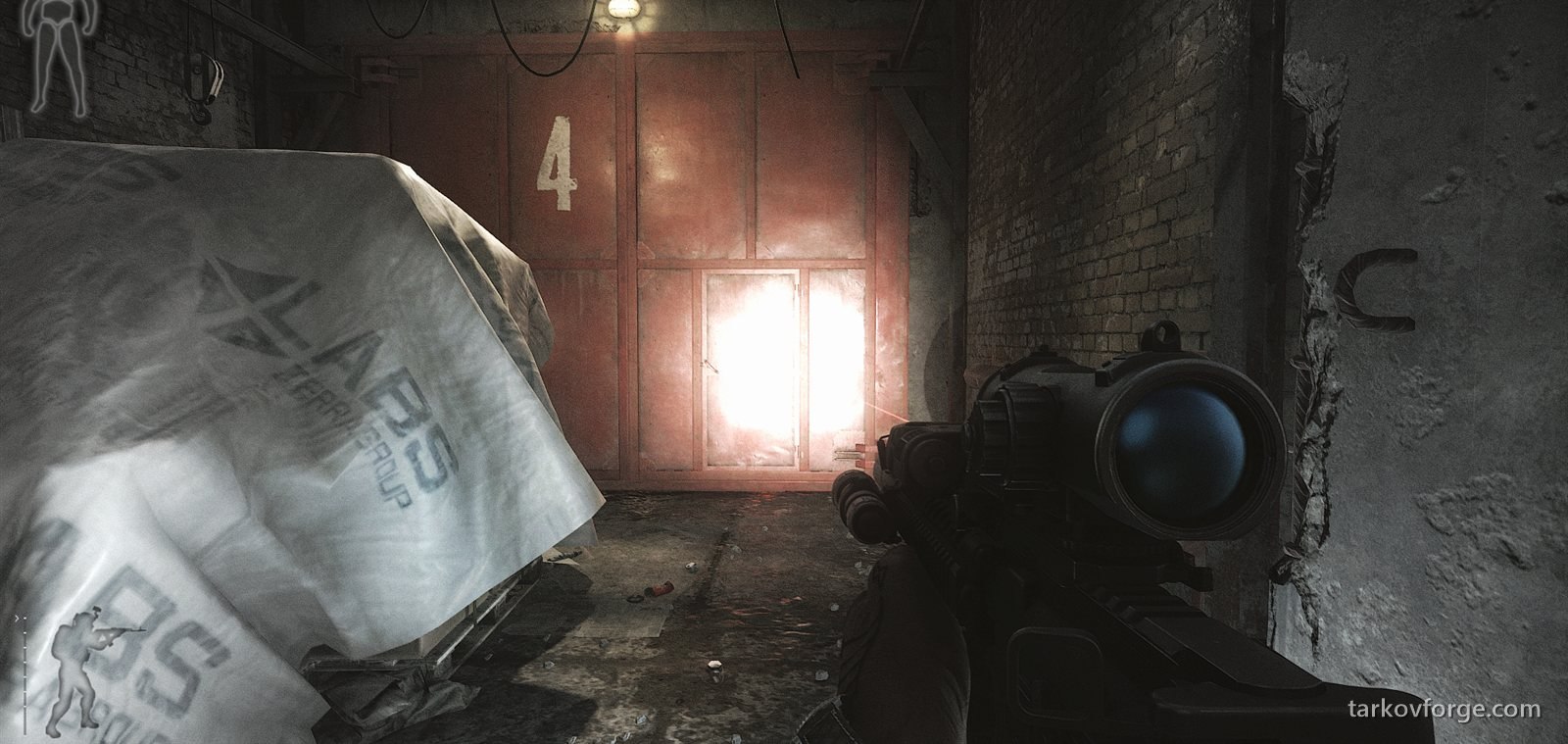 The second door you have to go through.